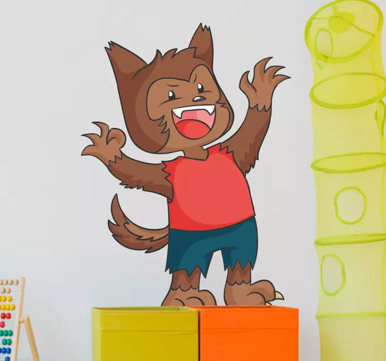 Baby varulv vägg klistermärke - Tenstickers