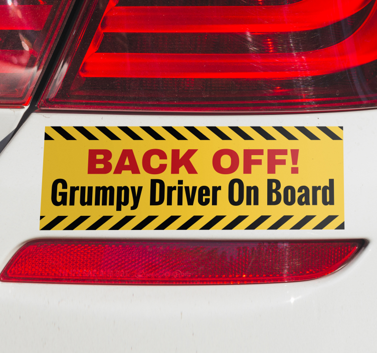 Backa av bil klistermärke - Tenstickers