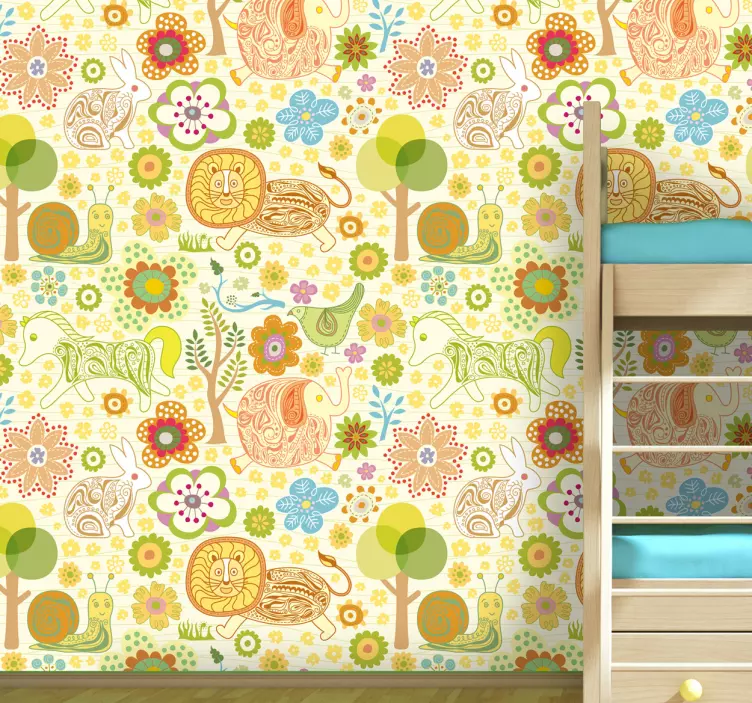 Barn natur vinyl ark - Tenstickers