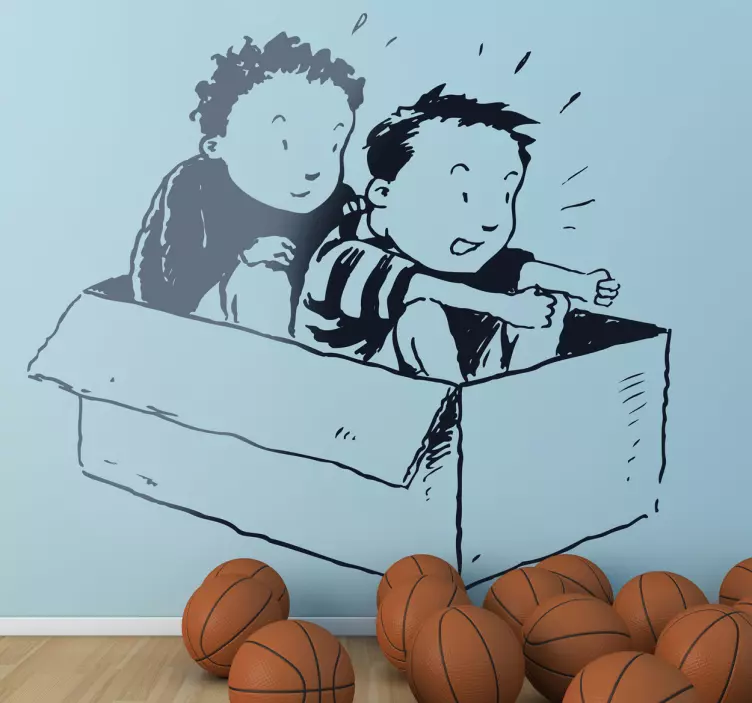 Bilbox barn klistermärke - Tenstickers