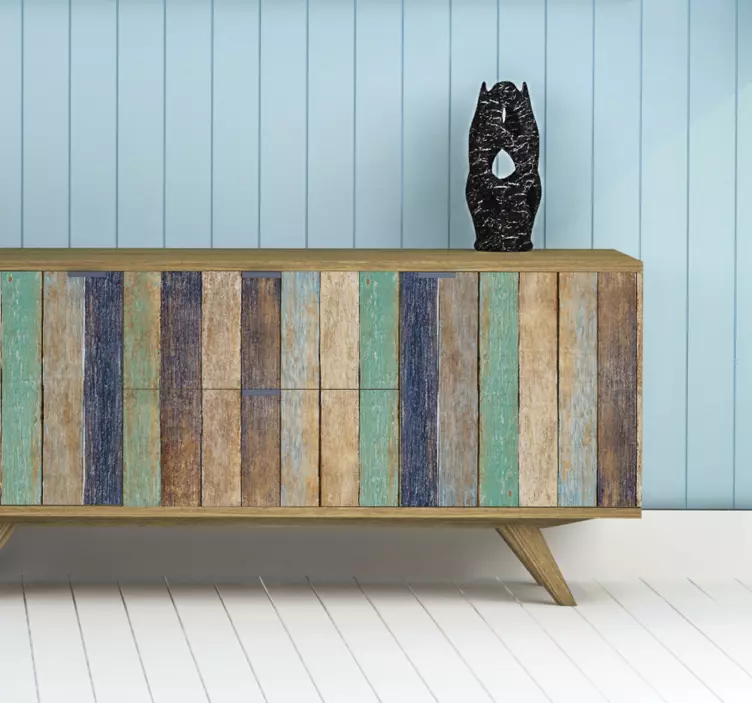 Blå klistermärke för sommarträ - Tenstickers