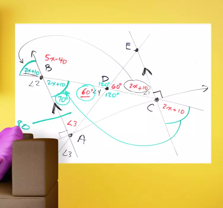 Blank whiteboard yta klistermärke - Tenstickers