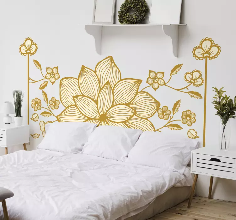 Blomma klistermärke floral inspiration hantverk - Tenstickers