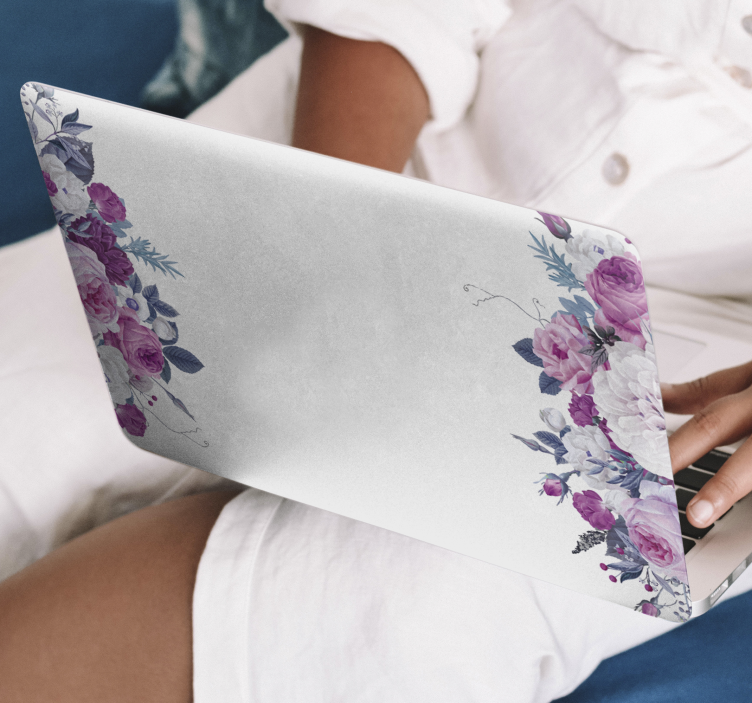 Blommor ram bärbara skinn - Tenstickers