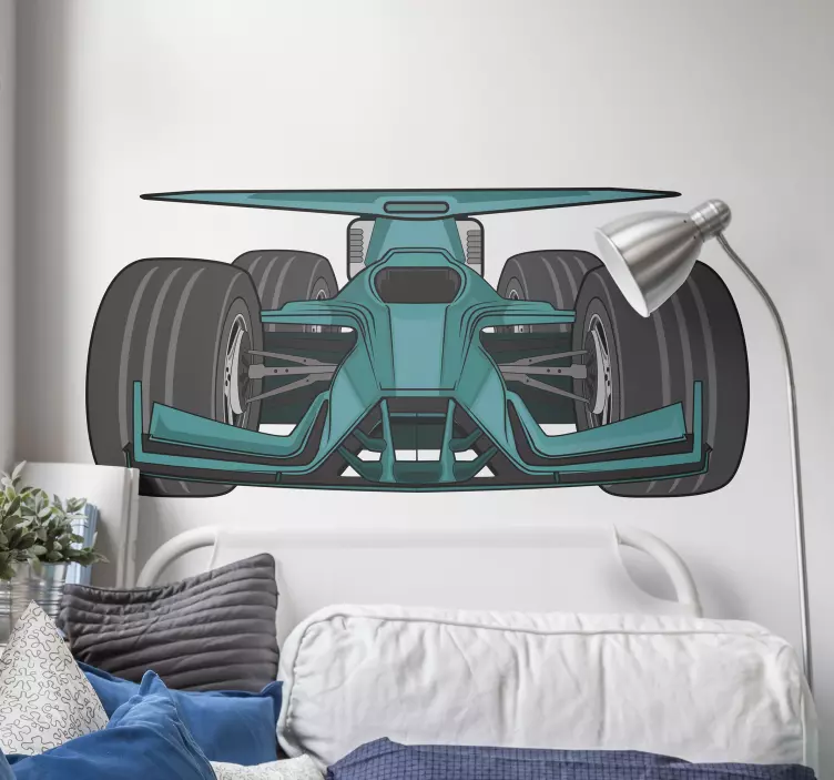 Bolide illustration bil klistermärke - Tenstickers