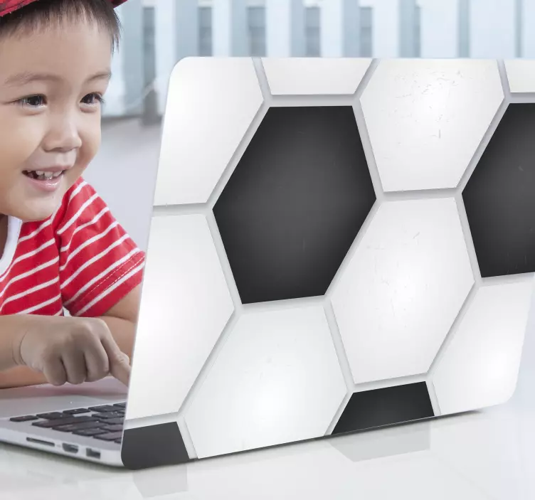 Bollmönster laptop klistermärke - Tenstickers