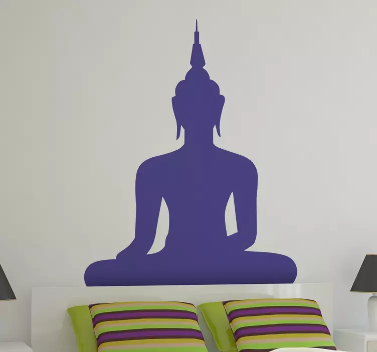 Buddha silhuett dekal - Tenstickers