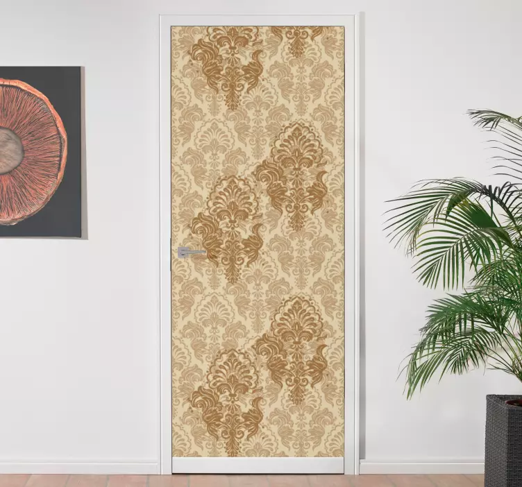 Chic retro motiv klistermärke för dörr - Tenstickers