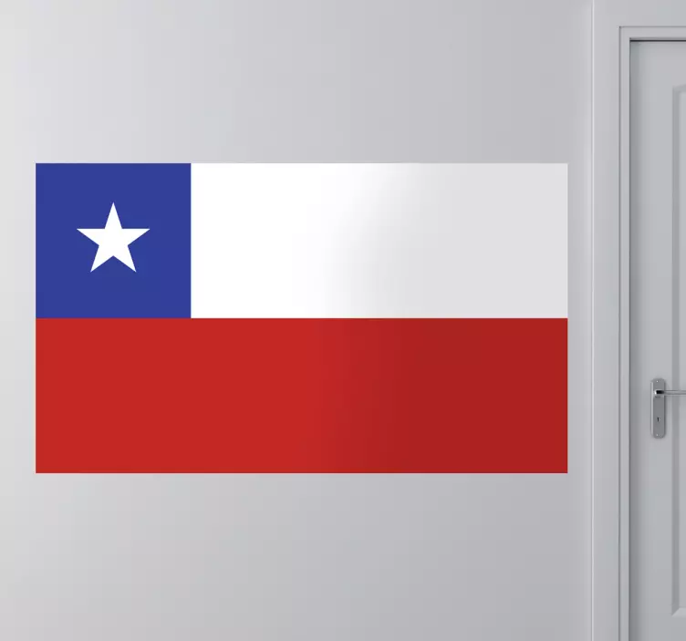 Chile flagga klistermärke - Tenstickers