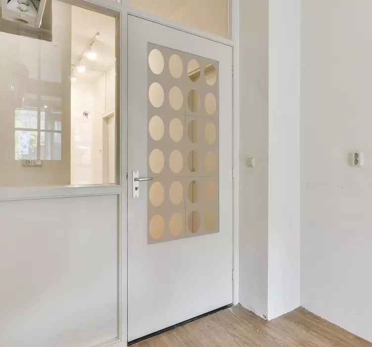 Cirklar för dörr cirkel klistermärke - Tenstickers