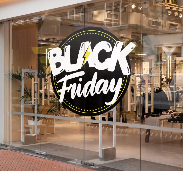 Cirkulär stadsdesign Väggklistermärken black friday - Tenstickers