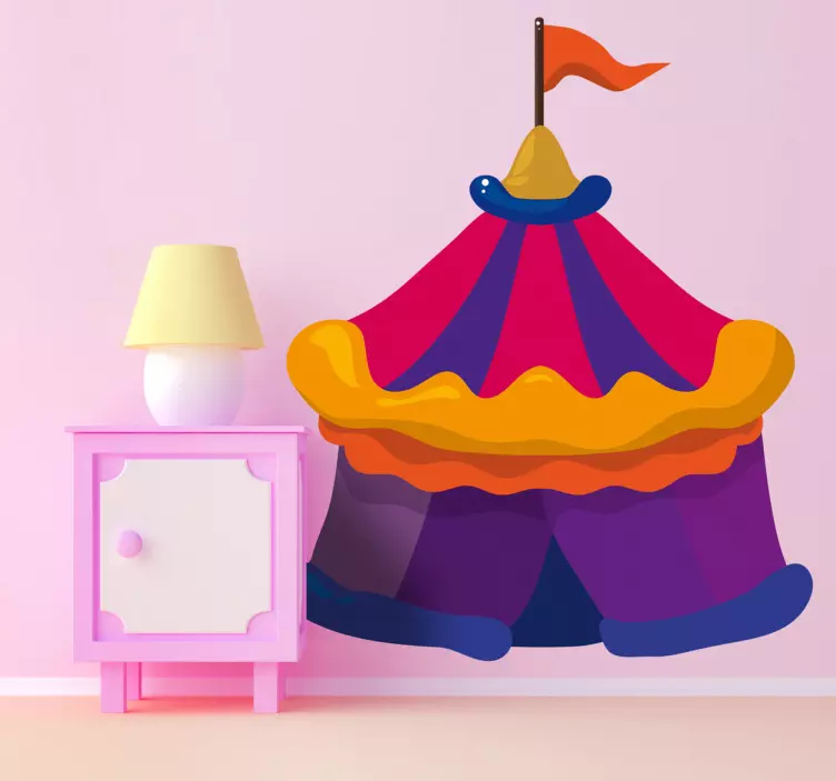 Cirkustält barn klistermärken - Tenstickers