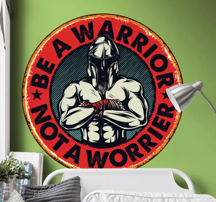 Var en krigare, inte ett bekymmersammare citat - Tenstickers