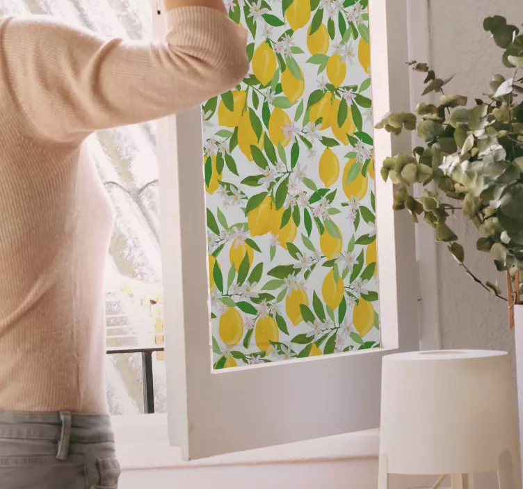 Citron träd fönster klistermärke - Tenstickers
