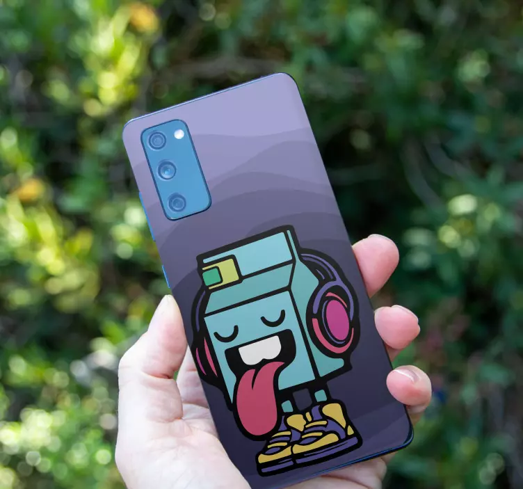 Maskin som sticker ut tungan Samsung klistermärken - Tenstickers