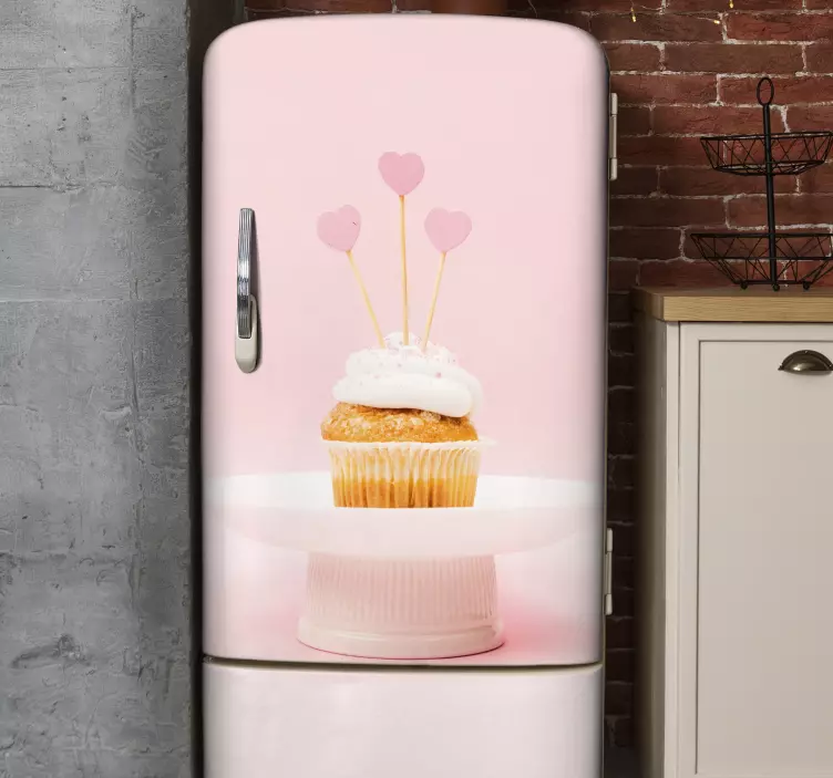 Cupcake fröjd Väggklistermärken kylskåp - Tenstickers