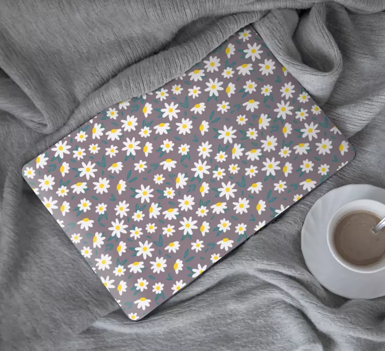 Daisy floral inspiration klistermärke för bärbar - Tenstickers