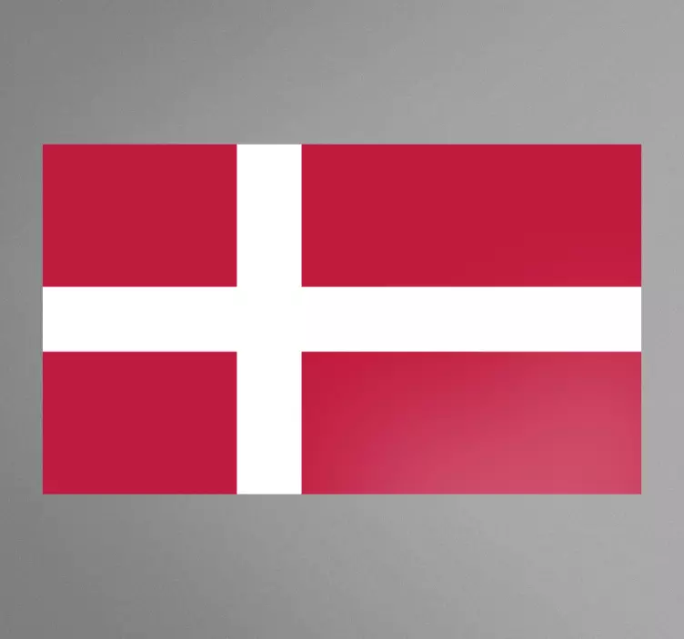 Danmark flaggan klistermärke - Tenstickers