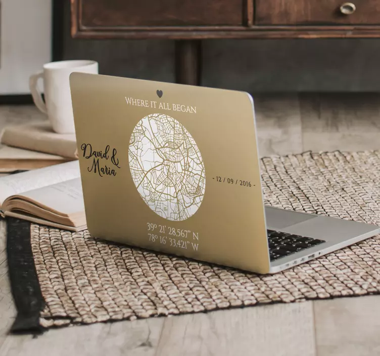 Där allt började laptop huddekal - Tenstickers