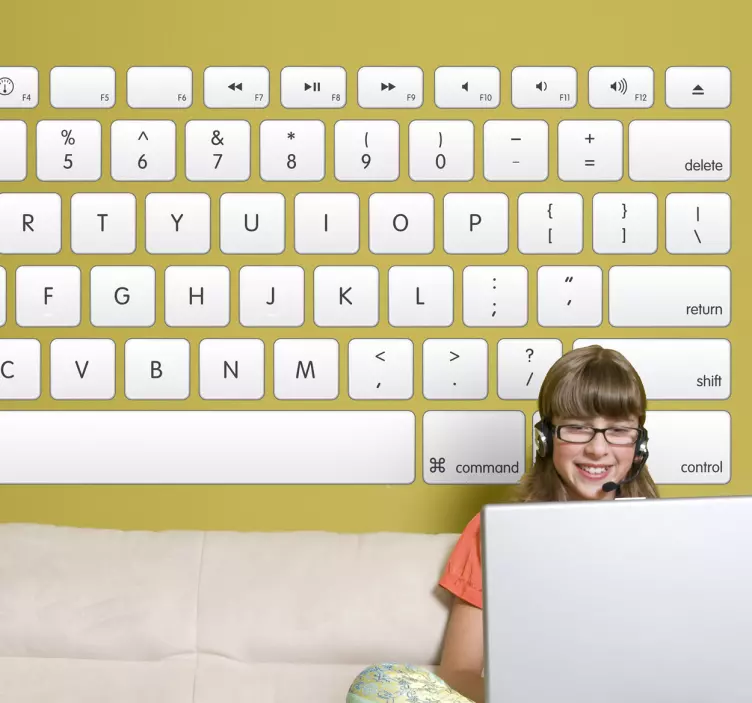 Dator tangentbord klistermärke - Tenstickers