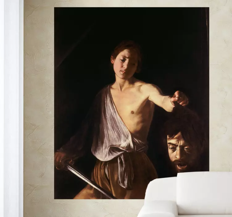 David och goliat vinyl väggklistermärken dekor - Tenstickers