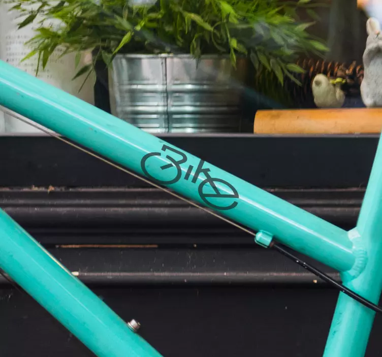 Dekorativ cykel text cykel klistermärke - Tenstickers