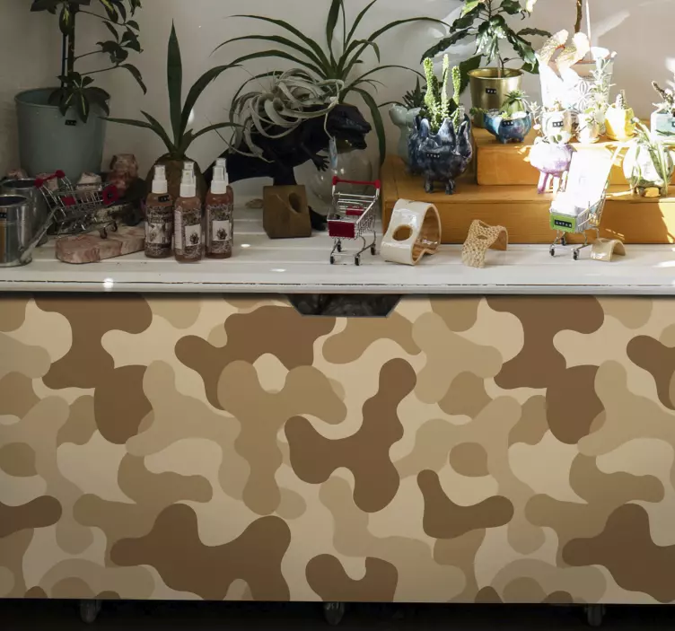 Dekorativ klistermärke abstract camo mönster - Tenstickers