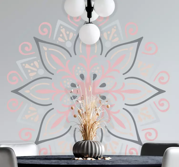 Dekorativ klistermärke elegant botanisk element - Tenstickers