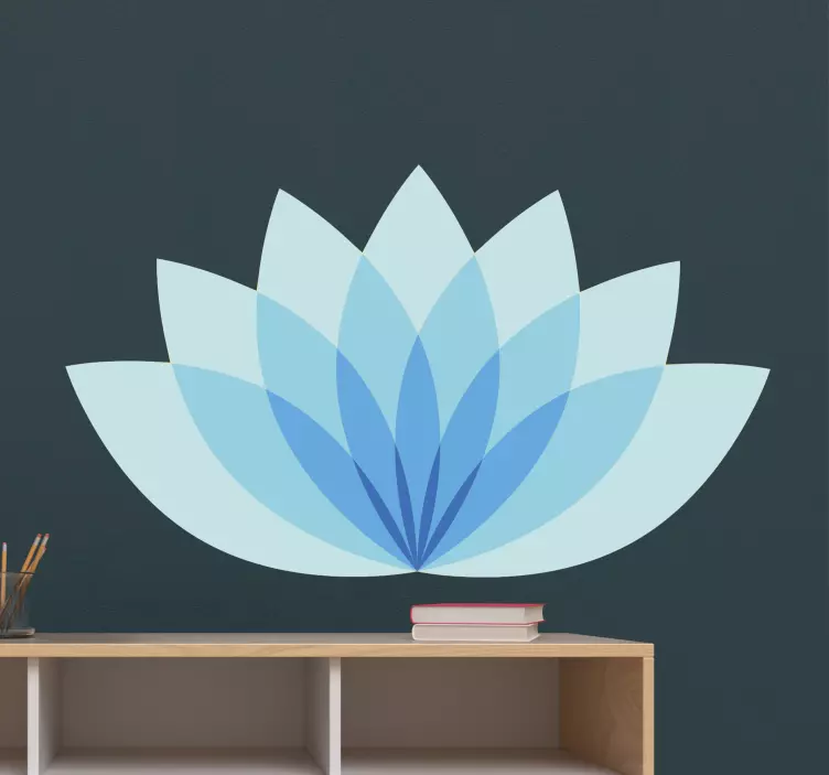 Dekorativ klistermärke med lagerblommönster - Tenstickers