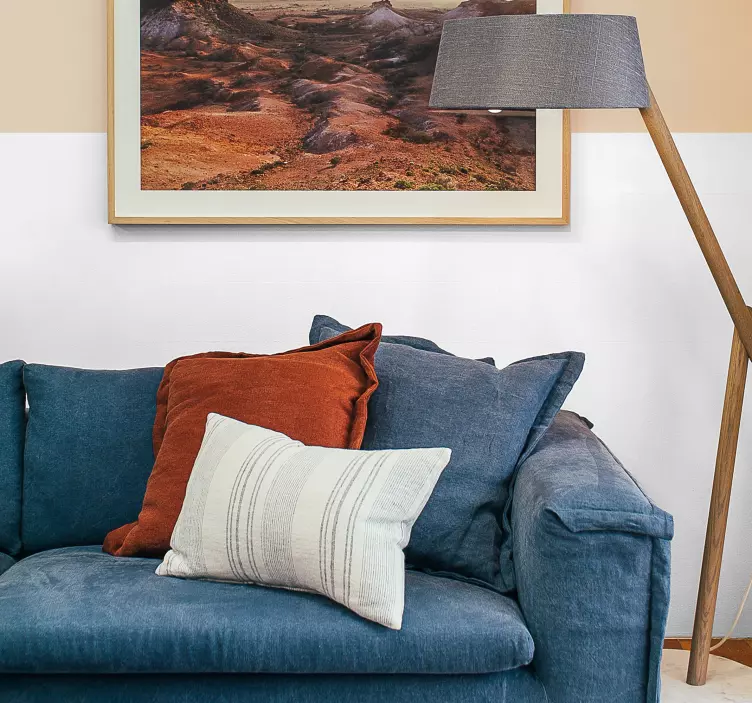 Dekorativ klistermärke mysiga soffdetaljer - Tenstickers