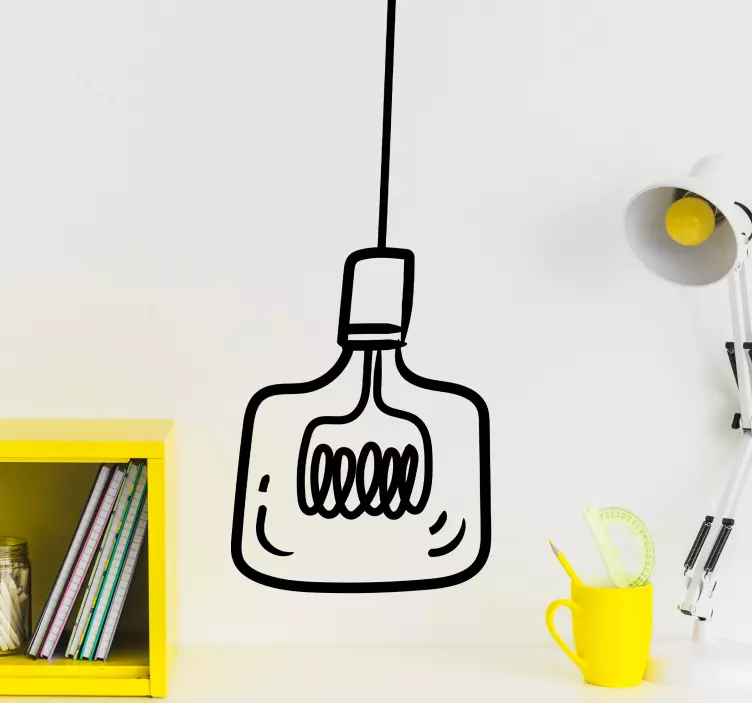 Dekorativ klistermärke stilig hängande ljus - Tenstickers