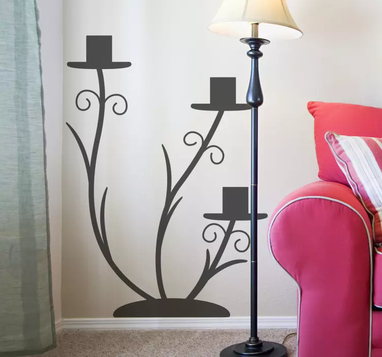 Dekorativt ljusstaketikett - Tenstickers