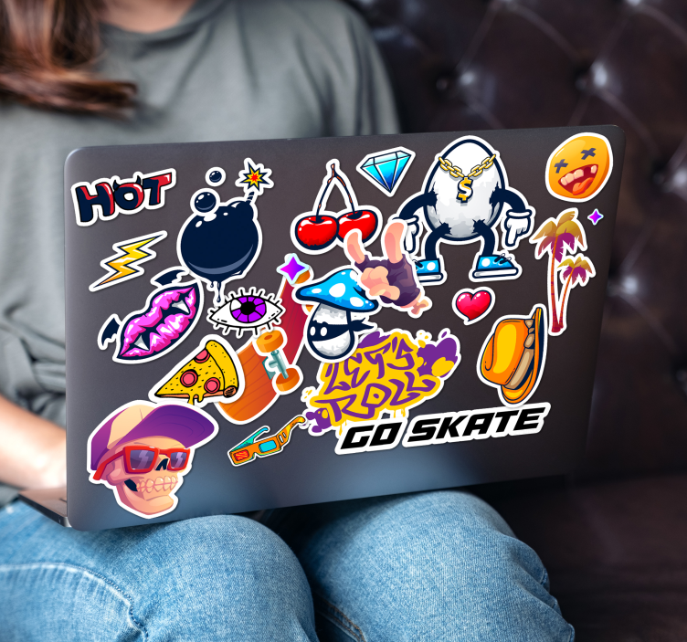 Design set Laptop klistermärke - Tenstickers