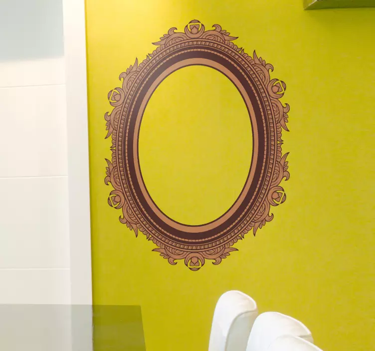 Detaljerad ram klistermärke - Tenstickers