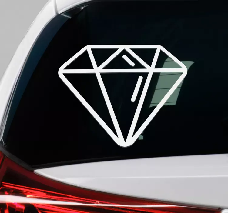 Diamant fönster klistermärke för dig! - Tenstickers