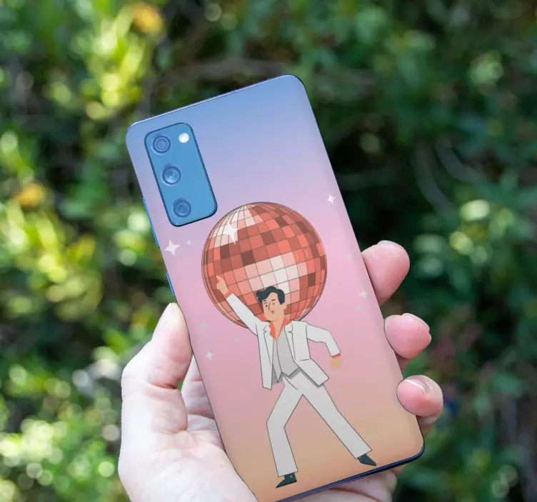 Disco ball illustration samsung klistermärke - Tenstickers