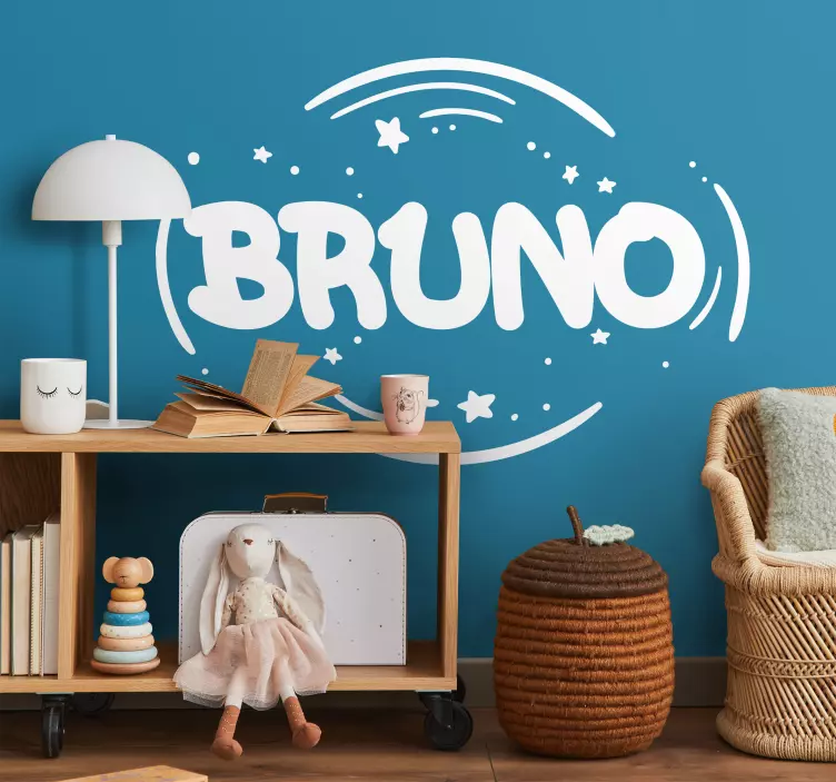 Djärvt namn personlig klistermärke - Tenstickers