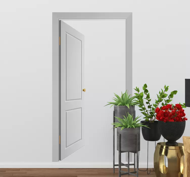 Dörr fiktion vägg klistermärke - Tenstickers