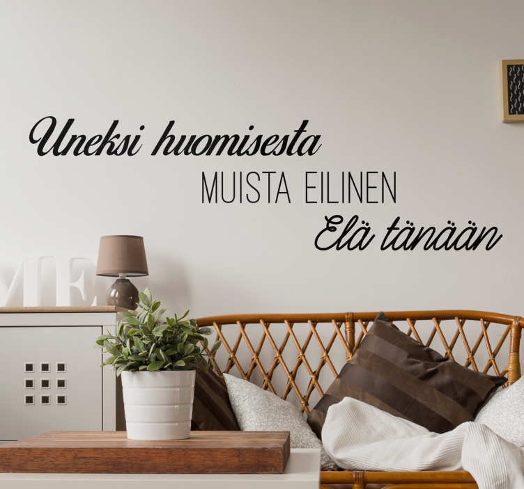 Drömmar kommer ihåg liv motiverande klistermärke - Tenstickers