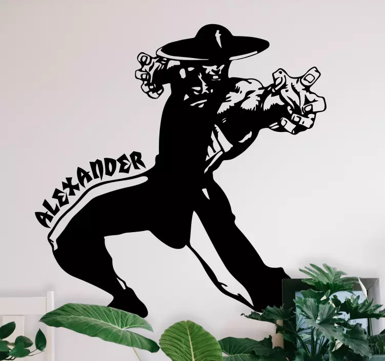 Dynamisk actionfigur Väggklistermärken djur - Tenstickers