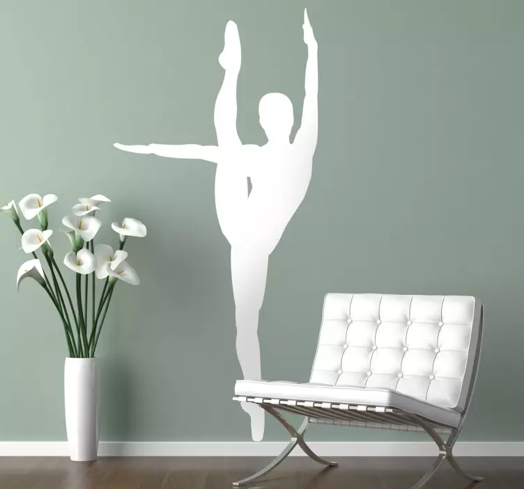 Elastisk klistermärke för dansareprofil - Tenstickers