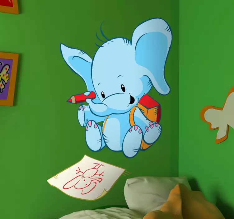 Elefante målarfärg för barn - Tenstickers