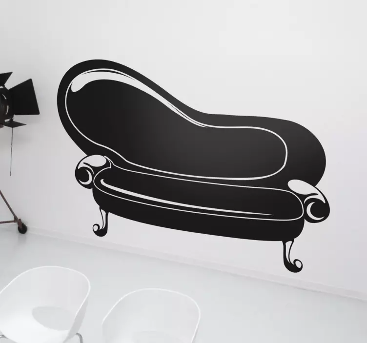 Elegant böjd soffa Väggklistermärken djur - Tenstickers