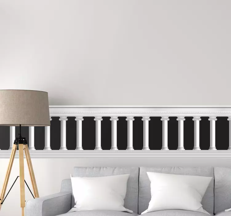 Elegant kolumnmönster klistermärke borband - Tenstickers