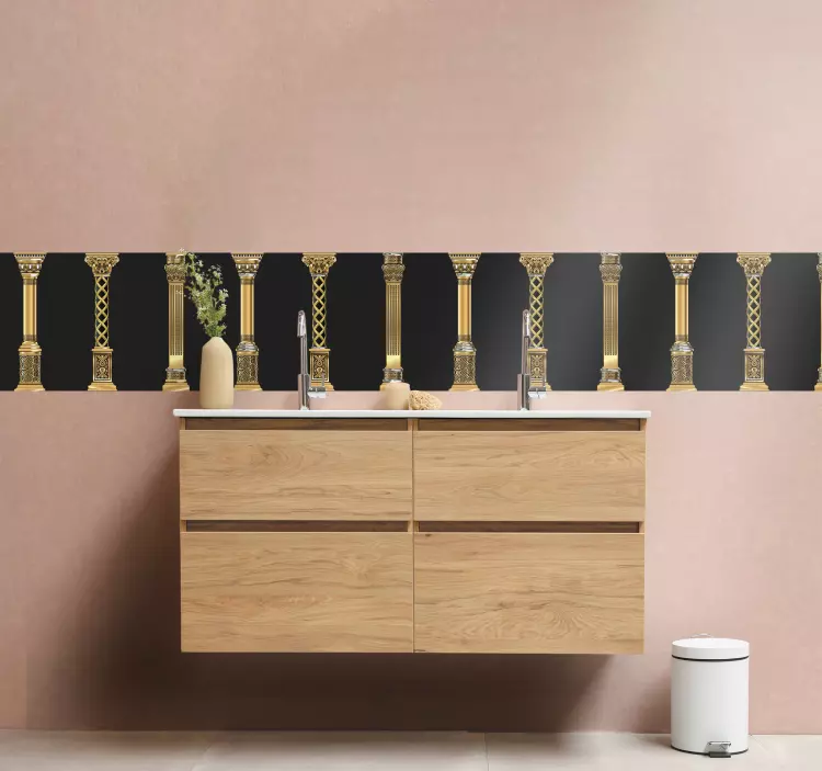 Elegant kolumnmotiv klistermärke borband - Tenstickers