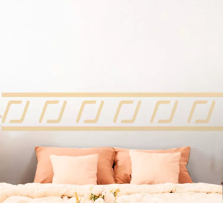 Elegant linjemönster klistermärke borband - Tenstickers