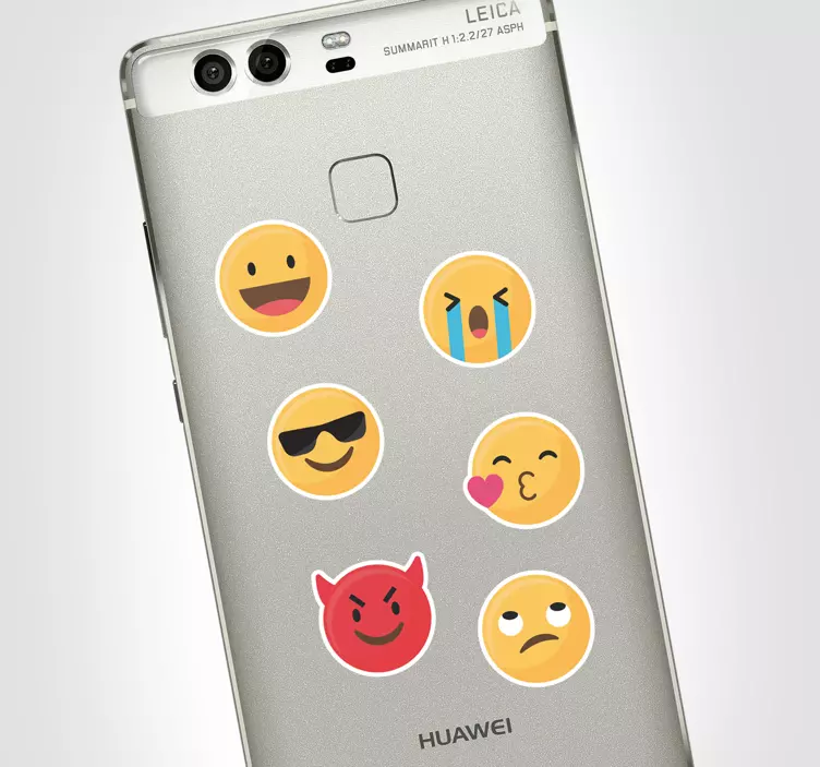 Emoji set huawei telefon klistermärke - Tenstickers