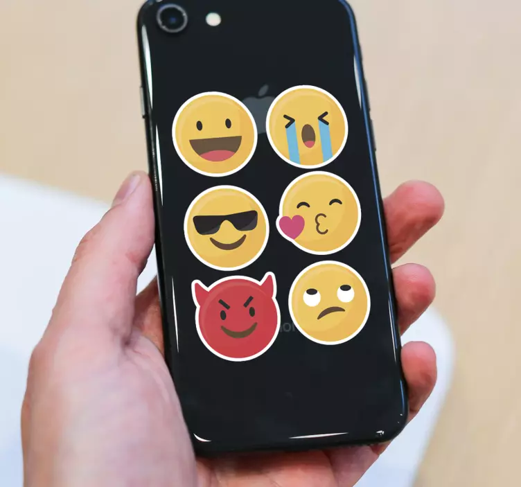 Emoji set iphone business klistermärke - Tenstickers