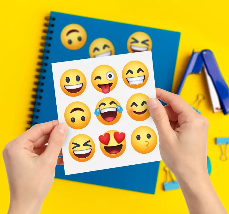 Emoji smiley emoji vinyl dekal - Tenstickers