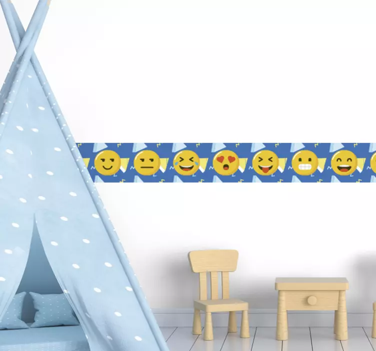 Emojiuttryck trim klistermärke borband - Tenstickers